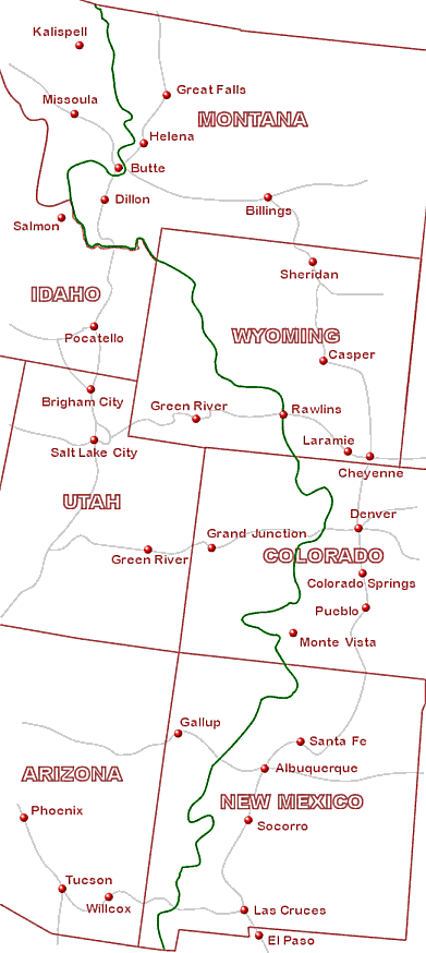 Continental Divide:  The USDA does not permit the transport of Monarch Butterflies across the Continental Divide.